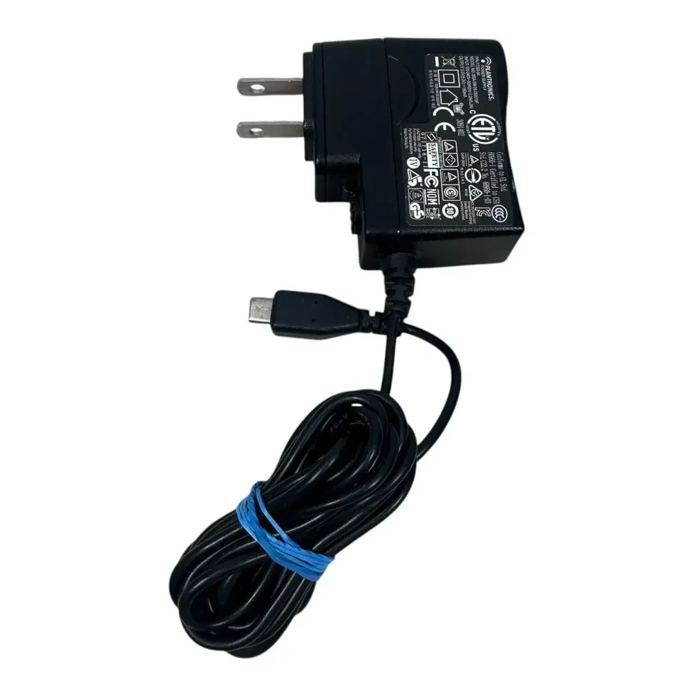 Plantronics SSA-3W-05 AC Adapter Power Supply USB Charging Cable Black 5.0V‎